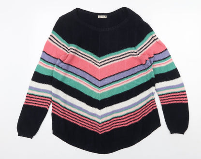 Womens UK Size 14 M&Co Multicoloured Pullover Jumper