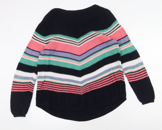 Womens UK Size 14 M&Co Multicoloured Pullover Jumper