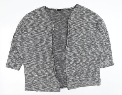 Atmosphere Womens Grey V-Neck Polyester Cardigan Jumper Size M