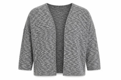 Atmosphere Womens Grey V-Neck Polyester Cardigan Jumper Size M