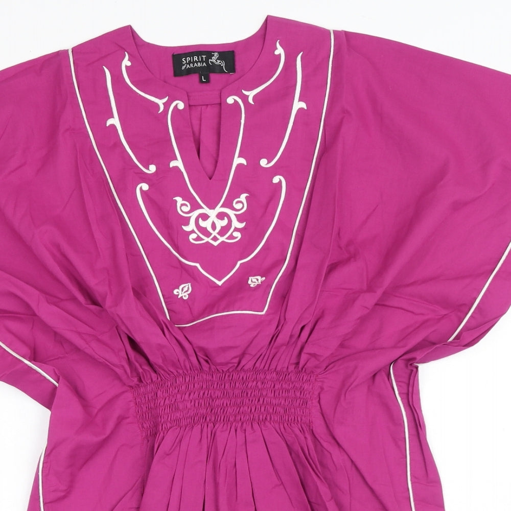 Womens UK Size L Spirit of Arabia Pink Basic Blouse