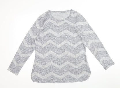 Womens UK Size 12 Preworn Grey Pullover Jumper