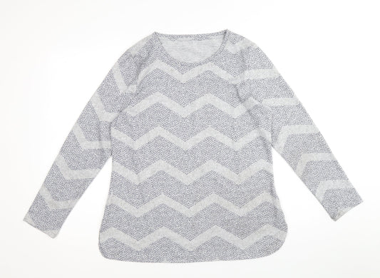 Womens UK Size 12 Preworn Grey Pullover Jumper