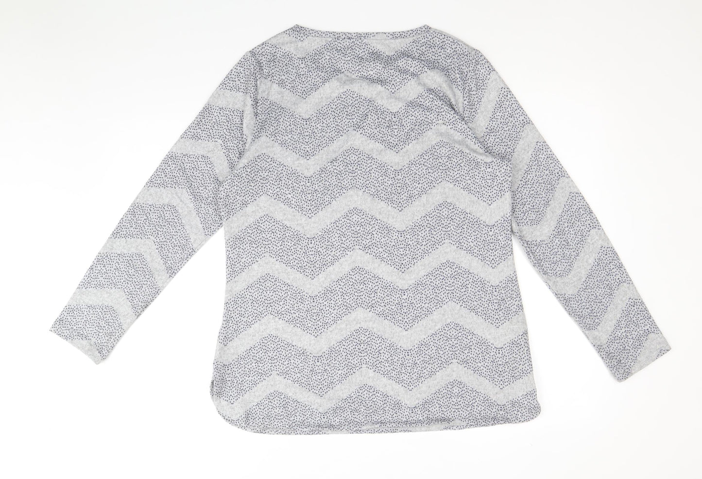 Womens UK Size 12 Preworn Grey Pullover Jumper