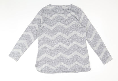 Womens UK Size 12 Preworn Grey Pullover Jumper