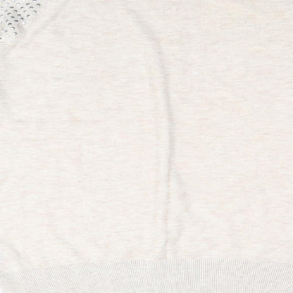 Womens UK Size 12 Preworn Beige Pullover Jumper