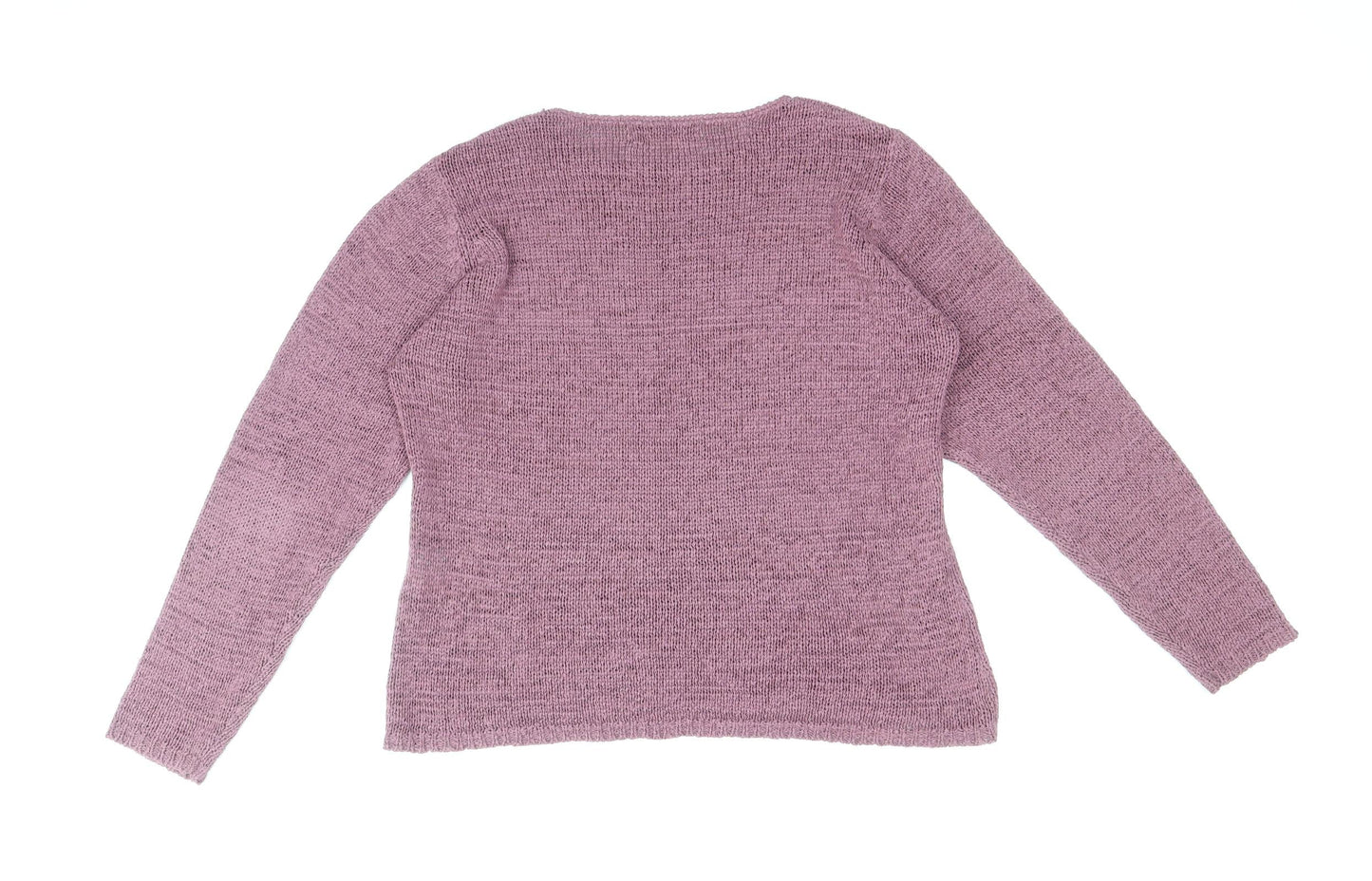 Womens UK Size M EWM Purple Pullover Jumper