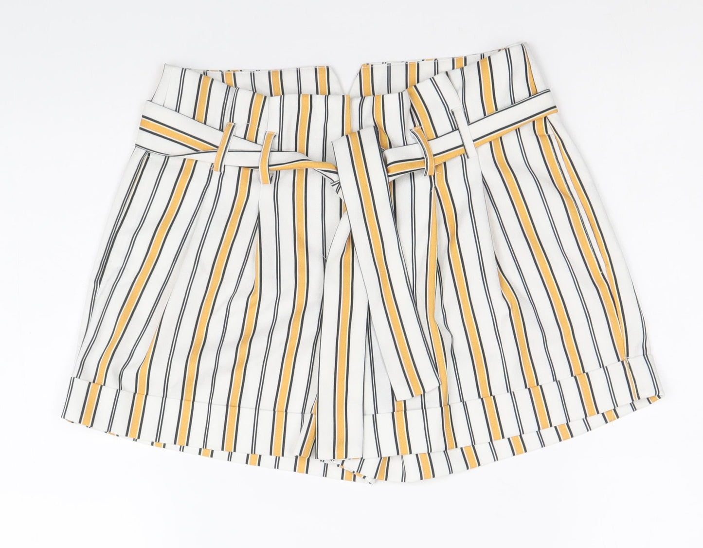 Select Womens Multicoloured Striped Polyester Sailor Shorts Size 6 Regular Zip