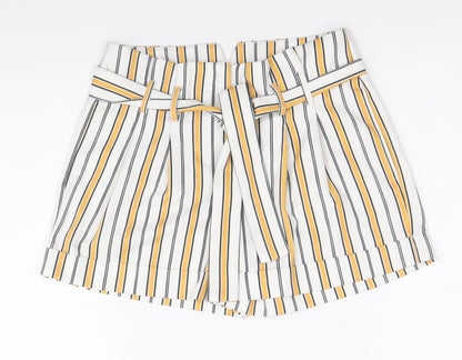 Select Womens Multicoloured Striped Polyester Sailor Shorts Size 6 Regular Zip