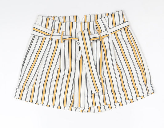 Select Womens Multicoloured Striped Polyester Sailor Shorts Size 6 Regular Zip