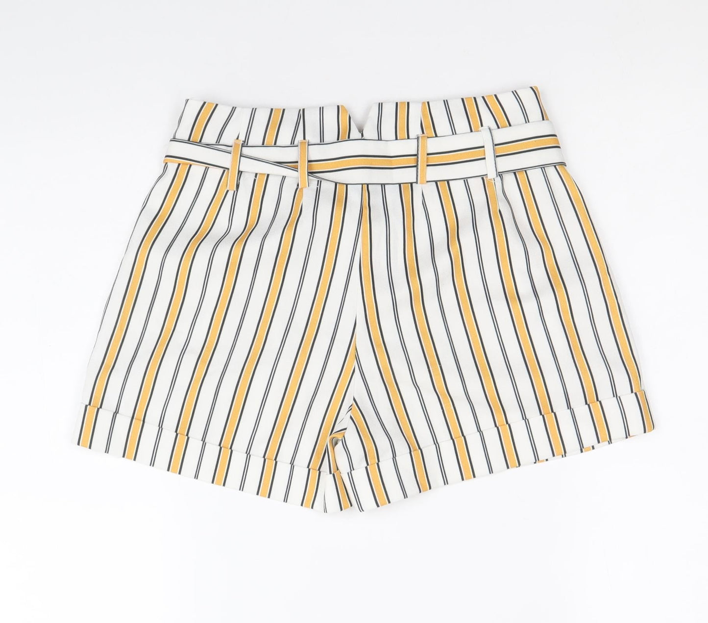 Select Womens Multicoloured Striped Polyester Sailor Shorts Size 6 Regular Zip