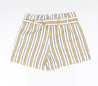 Select Womens Multicoloured Striped Polyester Sailor Shorts Size 6 Regular Zip