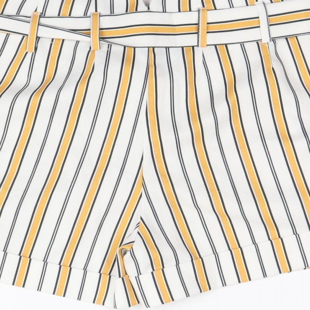 Select Womens Multicoloured Striped Polyester Sailor Shorts Size 6 Regular Zip