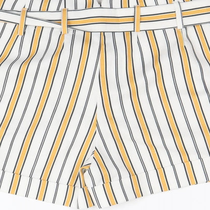 Select Womens Multicoloured Striped Polyester Sailor Shorts Size 6 Regular Zip