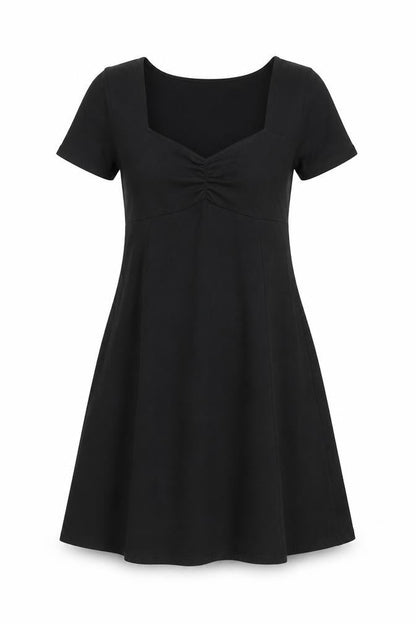 Double Zero Womens Black Cotton A-Line Size S V-Neck Pullover