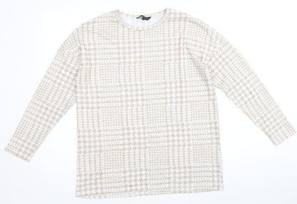 Womens UK Size 10 Peacocks Beige Pullover Jumper