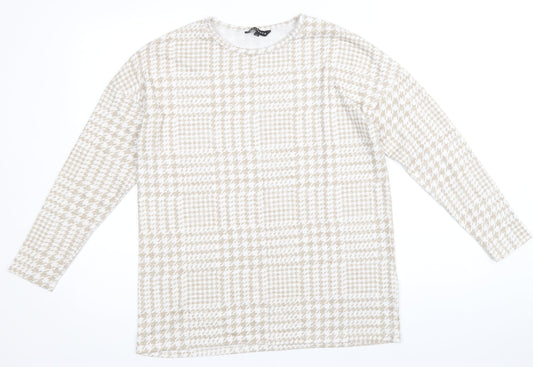 Womens UK Size 10 Peacocks Beige Pullover Jumper
