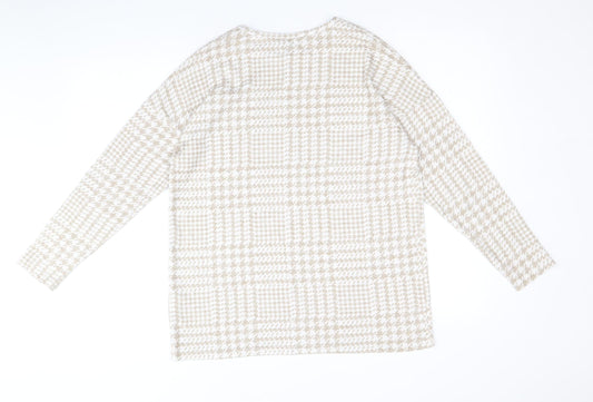 Womens UK Size 10 Peacocks Beige Pullover Jumper