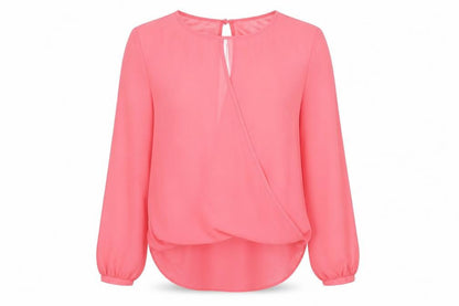 Womens UK Size 8 Topshop Pink Basic Blouse