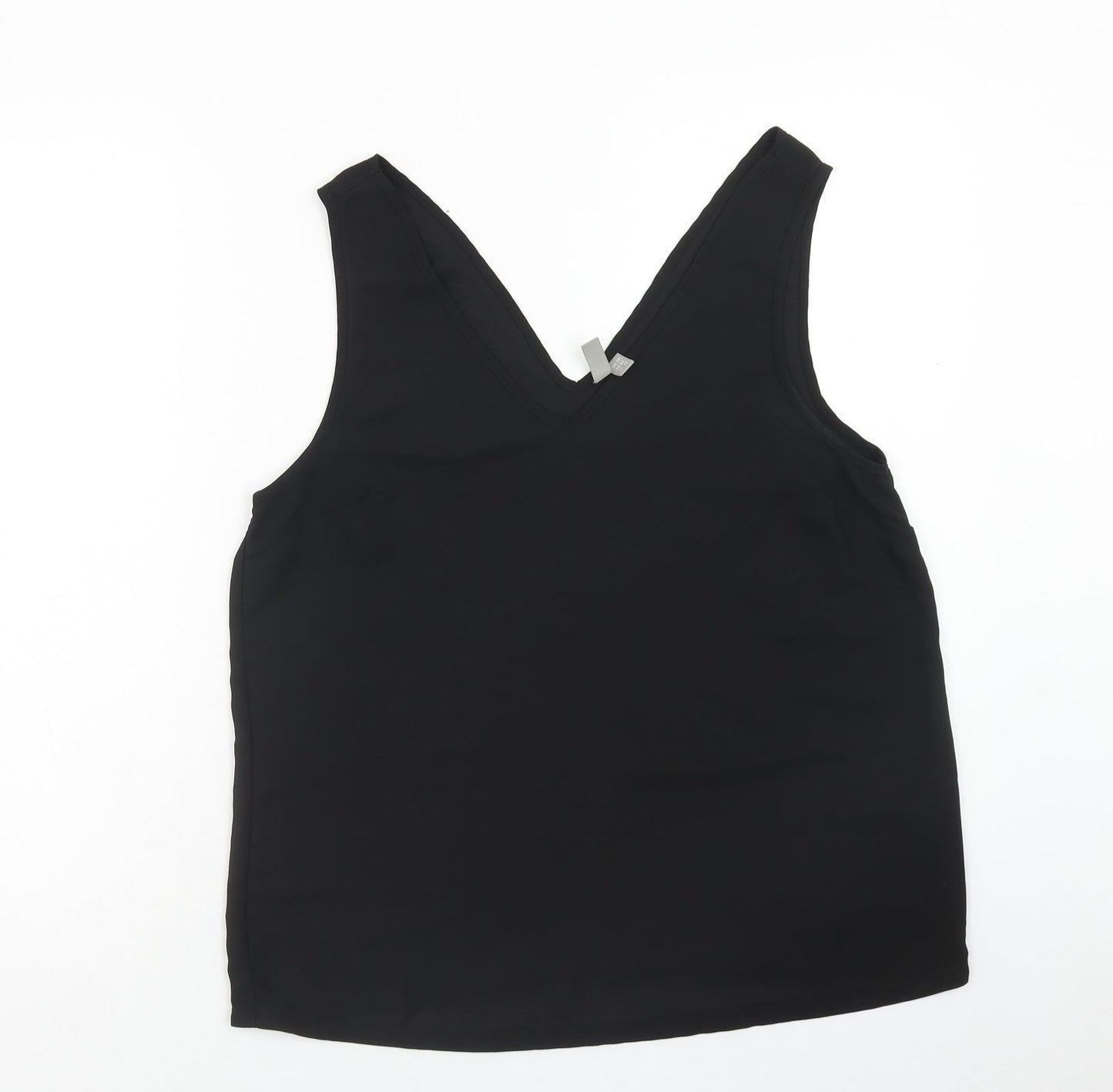 Womens UK Size 14 ASOS Black Basic Tank