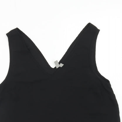 Womens UK Size 14 ASOS Black Basic Tank