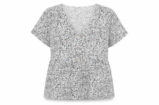 Womens UK Size XL SheIn White Basic Blouse
