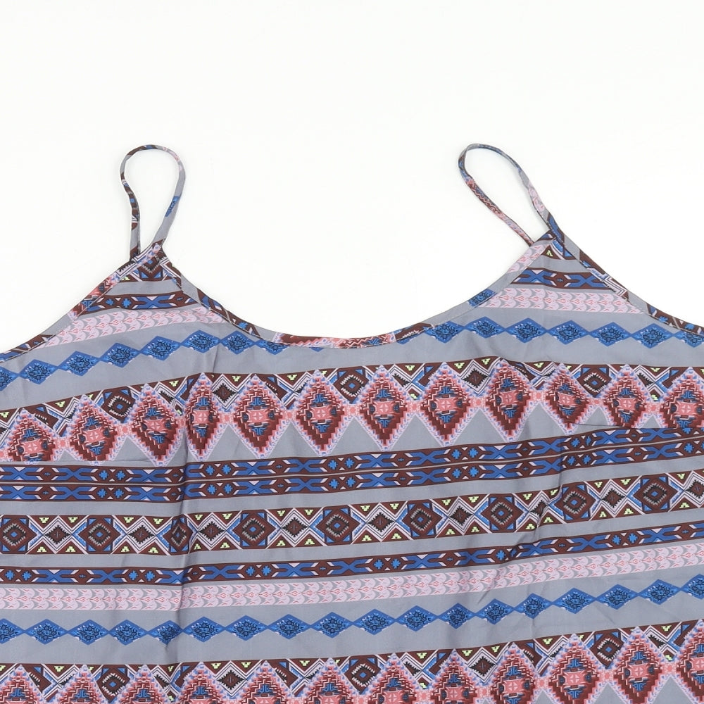 Womens UK Size 2XL Preworn Multicoloured Camisole Tank