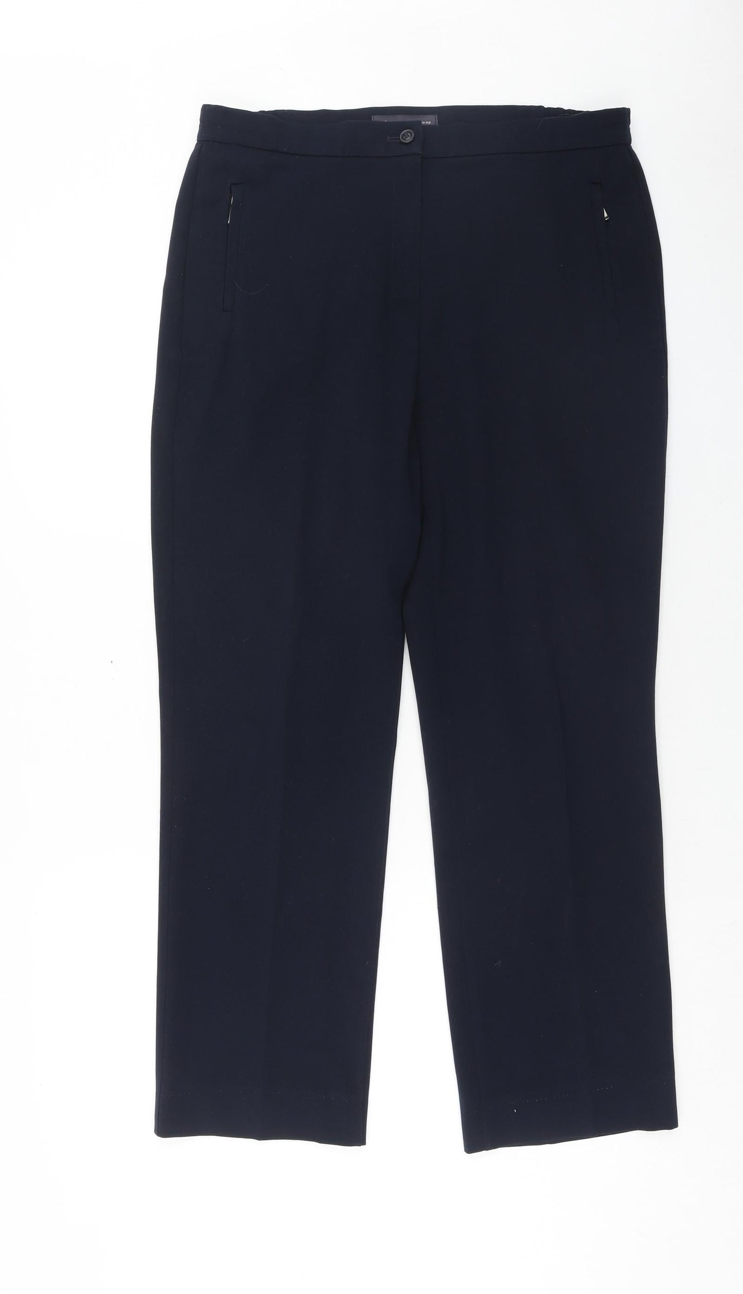 Womens UK Size 12 Marks and Spencer Slim Fit  Blue Trousers