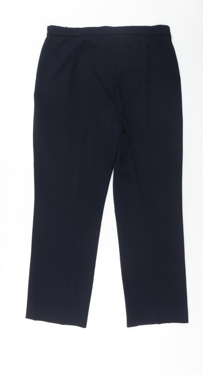 Womens UK Size 12 Marks and Spencer Slim Fit  Blue Trousers