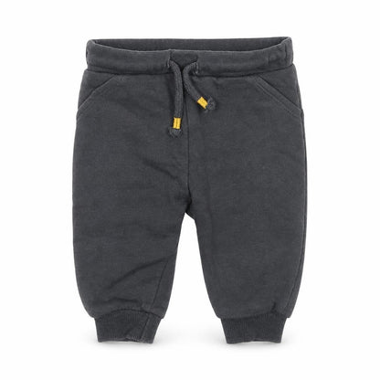 F&F Boys Grey Cotton Jogger Trousers Size 3-6 Months Drawstring