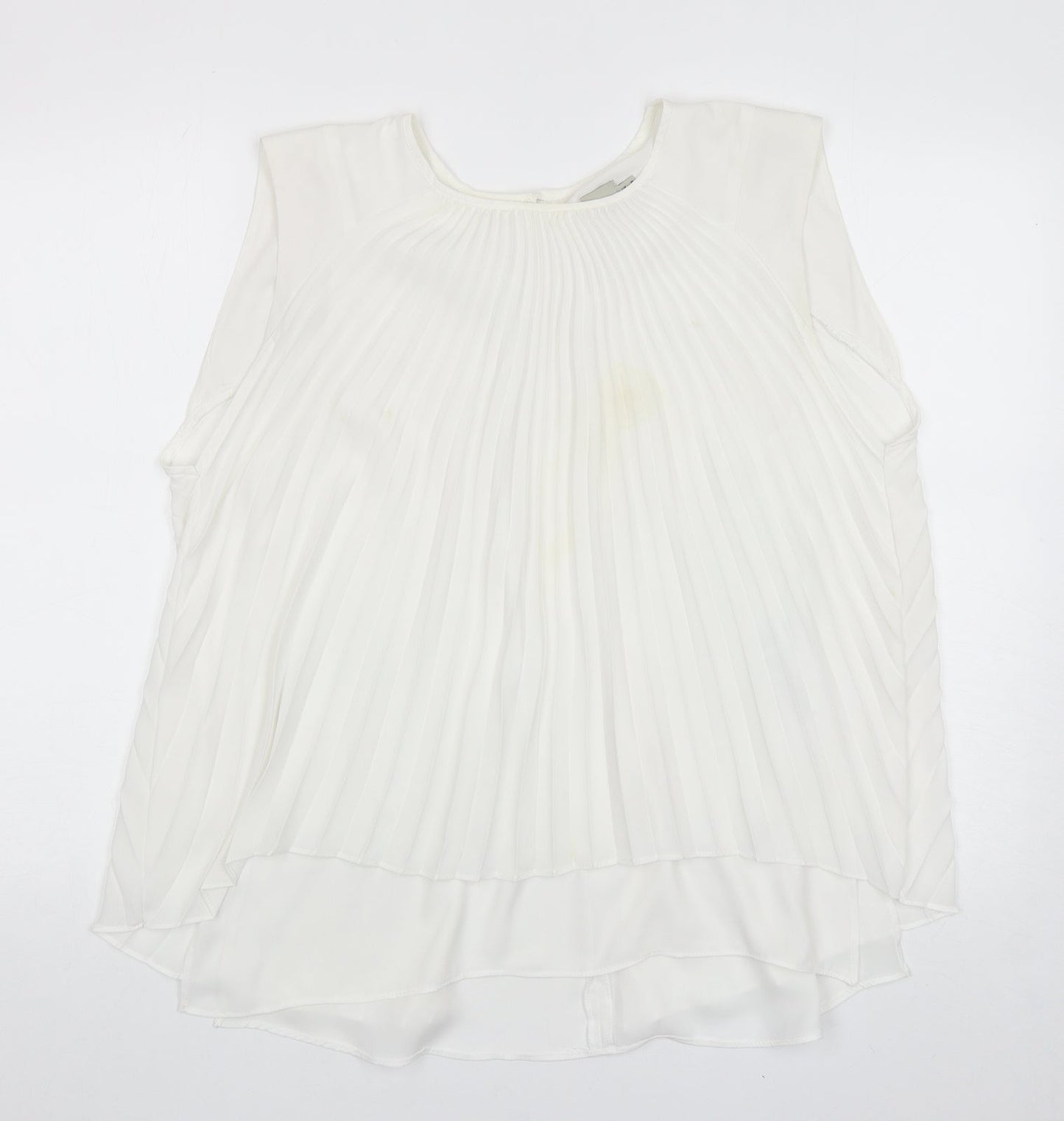 Womens UK Size 14 ASOS White Basic Tank