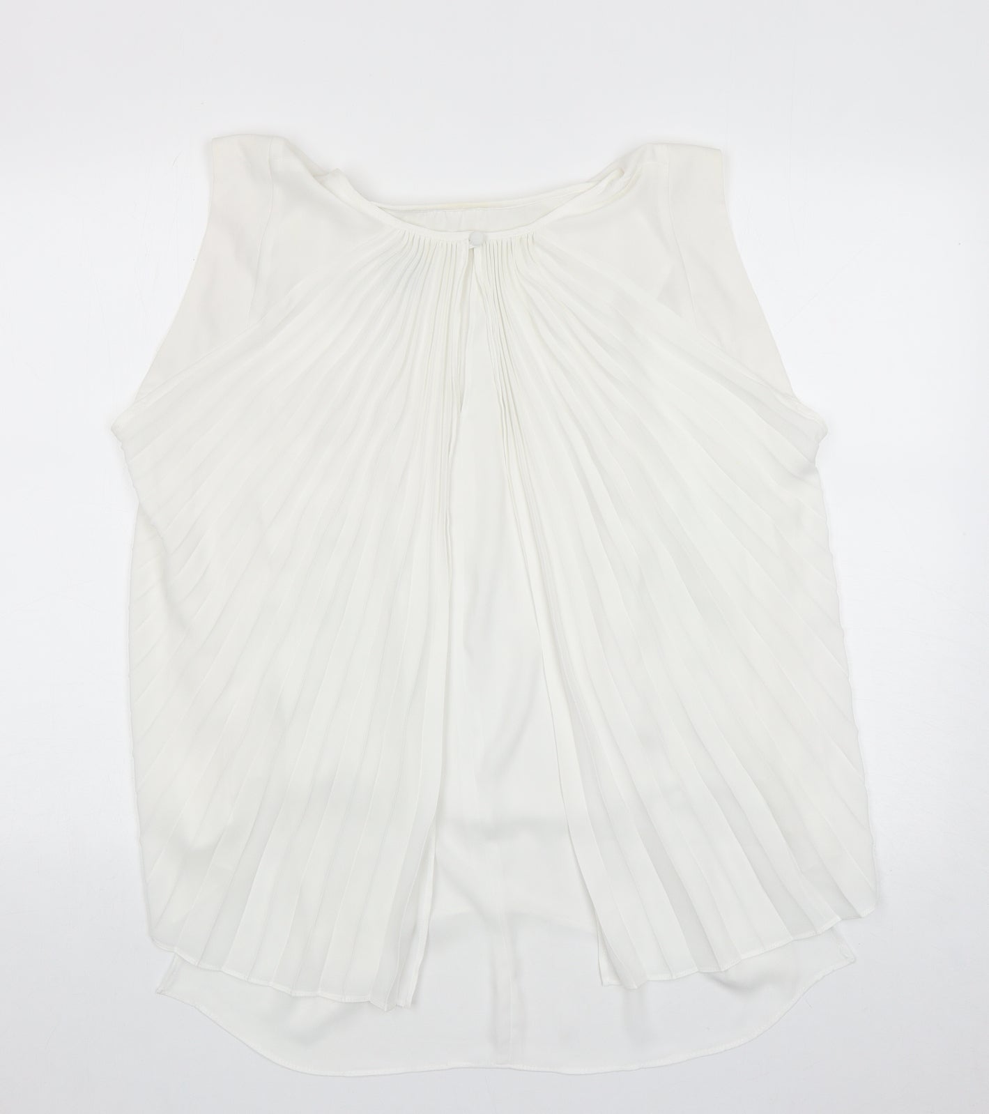 Womens UK Size 14 ASOS White Basic Tank
