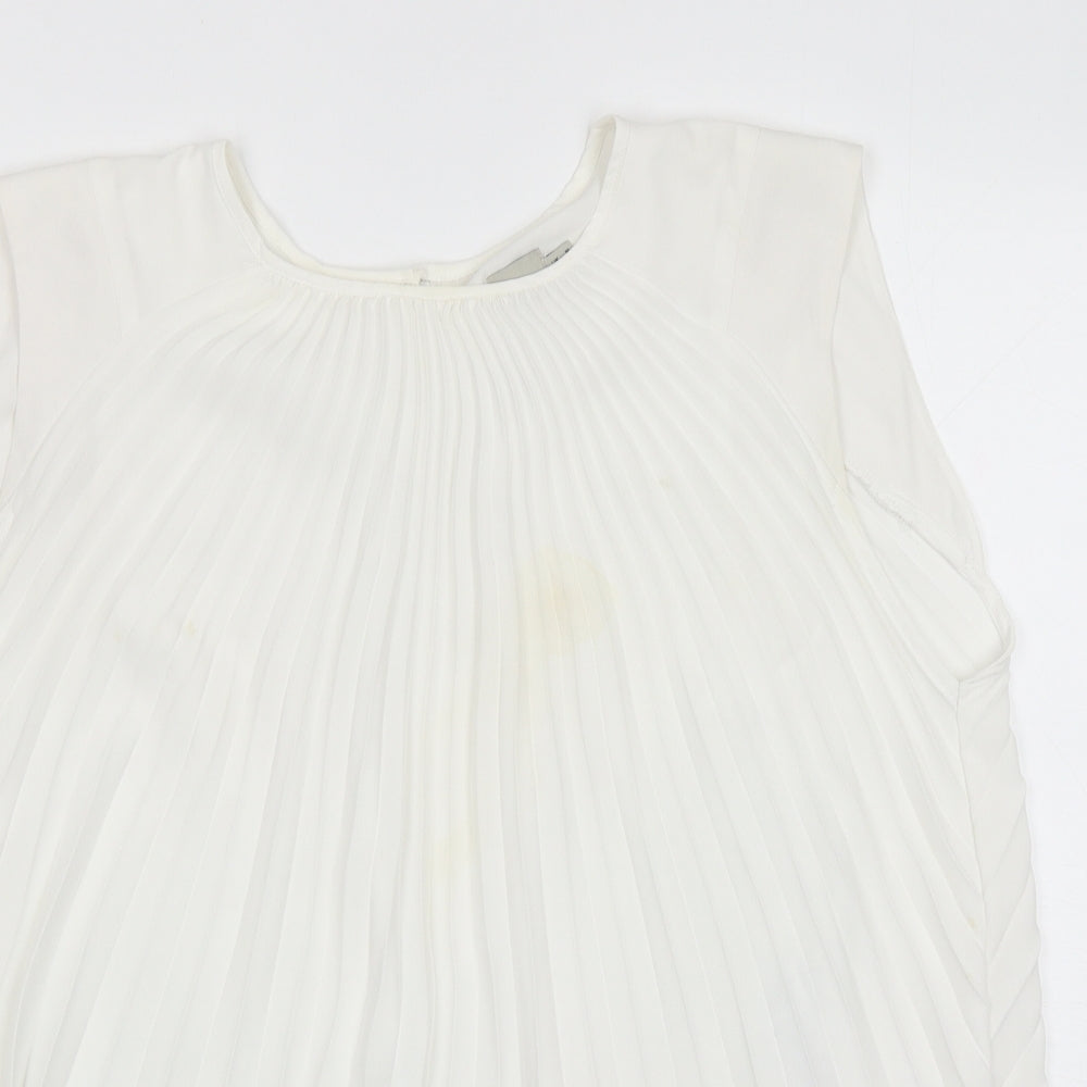 Womens UK Size 14 ASOS White Basic Tank