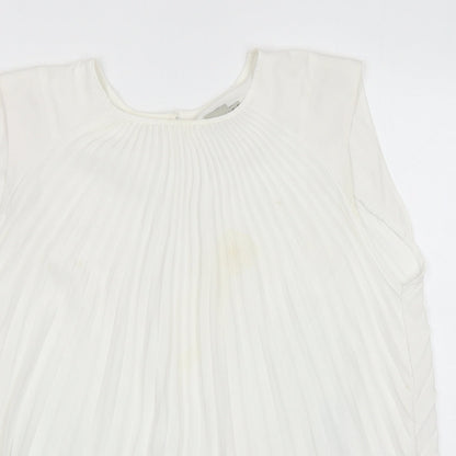 Womens UK Size 14 ASOS White Basic Tank