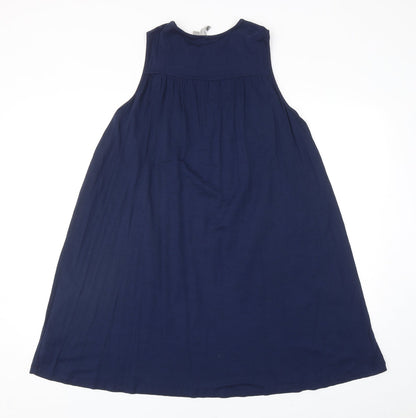 ASOS Womens Blue Polyester Shift Size 12 Round Neck Pullover