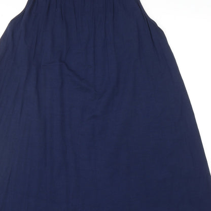 ASOS Womens Blue Polyester Shift Size 12 Round Neck Pullover