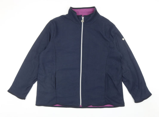 Womens UK Size L Anne De Lancay Blue Jacket
