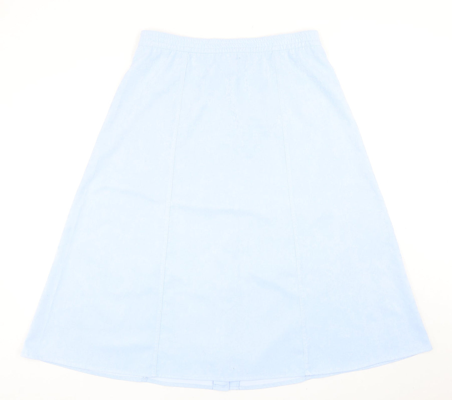 Miss Sukkimani Womens Blue Polyester Swing Skirt Size 16 Button
