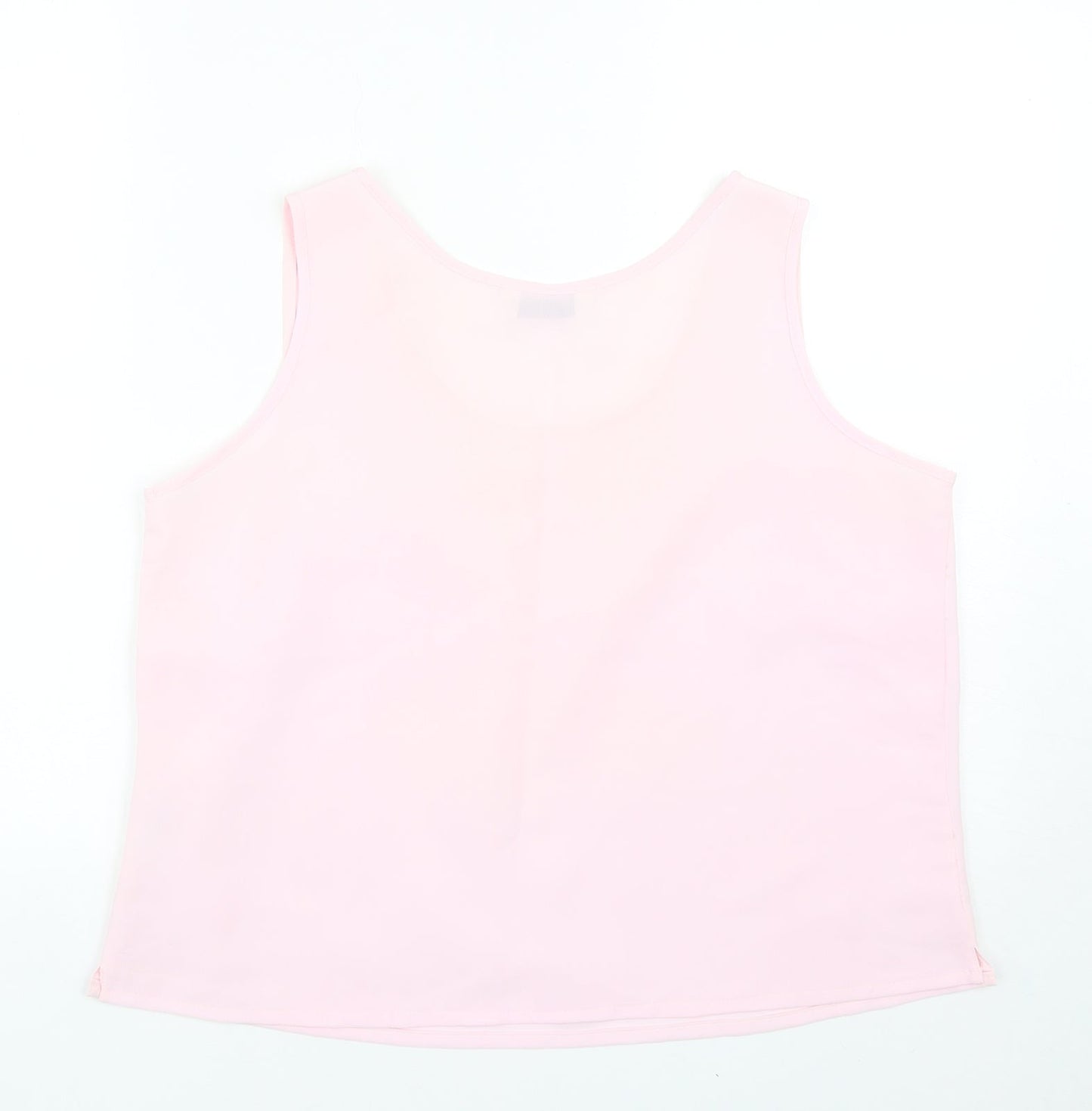 Womens UK Size 16 Fosby Pink Basic Tank
