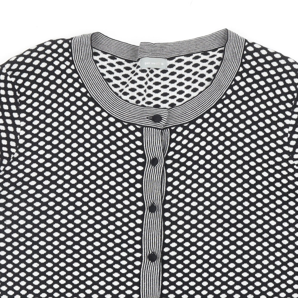 Womens UK Size 18 Per Una Black Cardigan Jumper