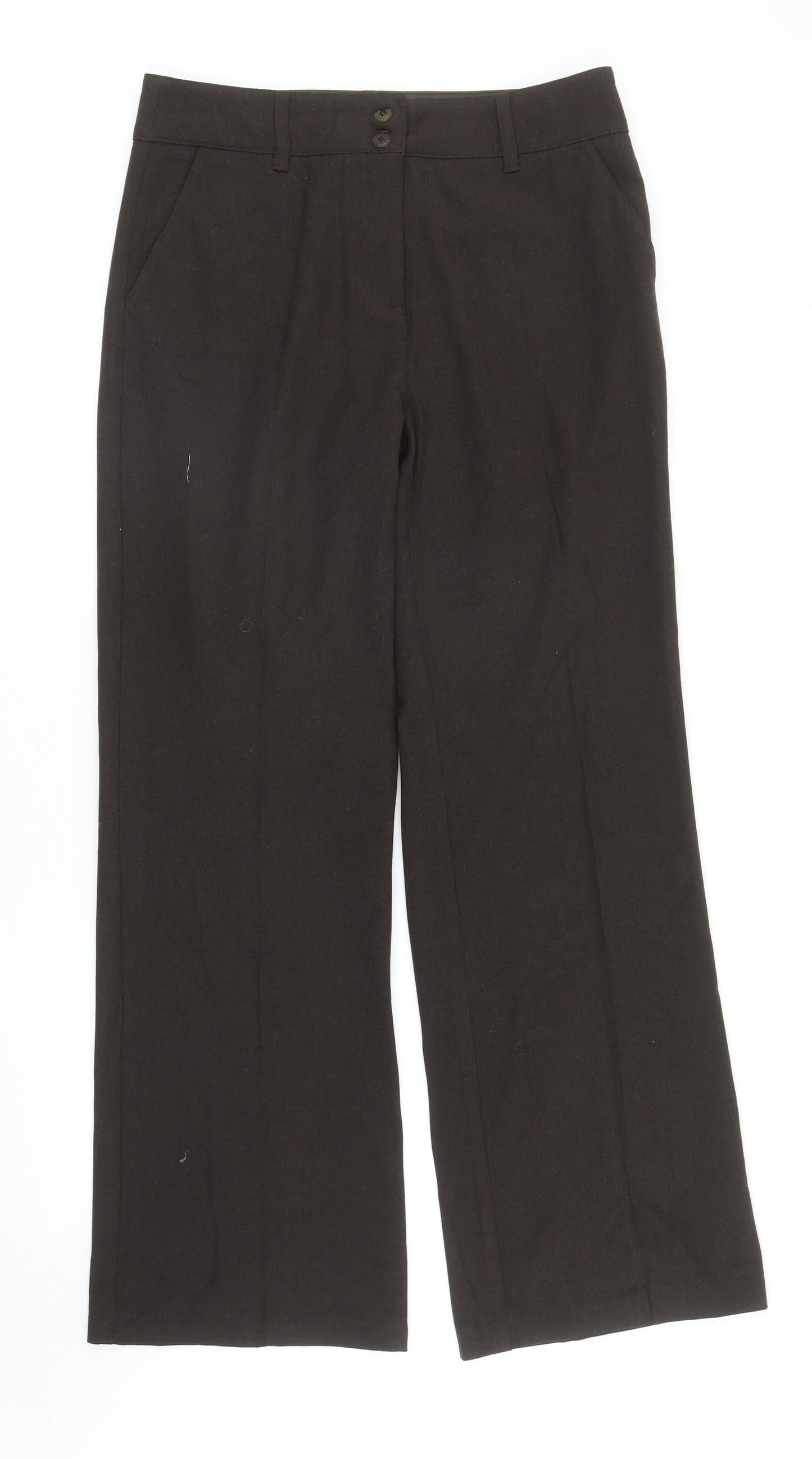 Womens UK Size 12 Per Una Regular Fit  Brown Trousers