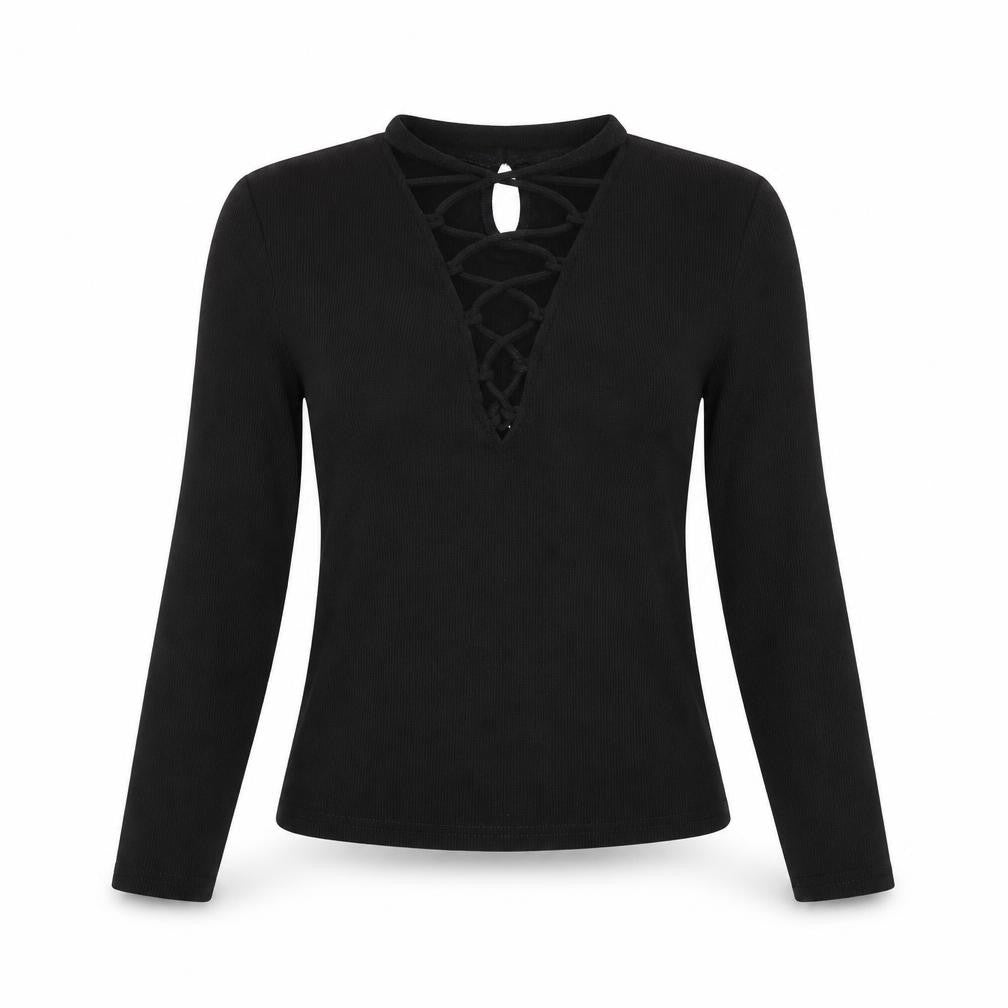 Womens UK Size S SheIn Black Basic Blouse