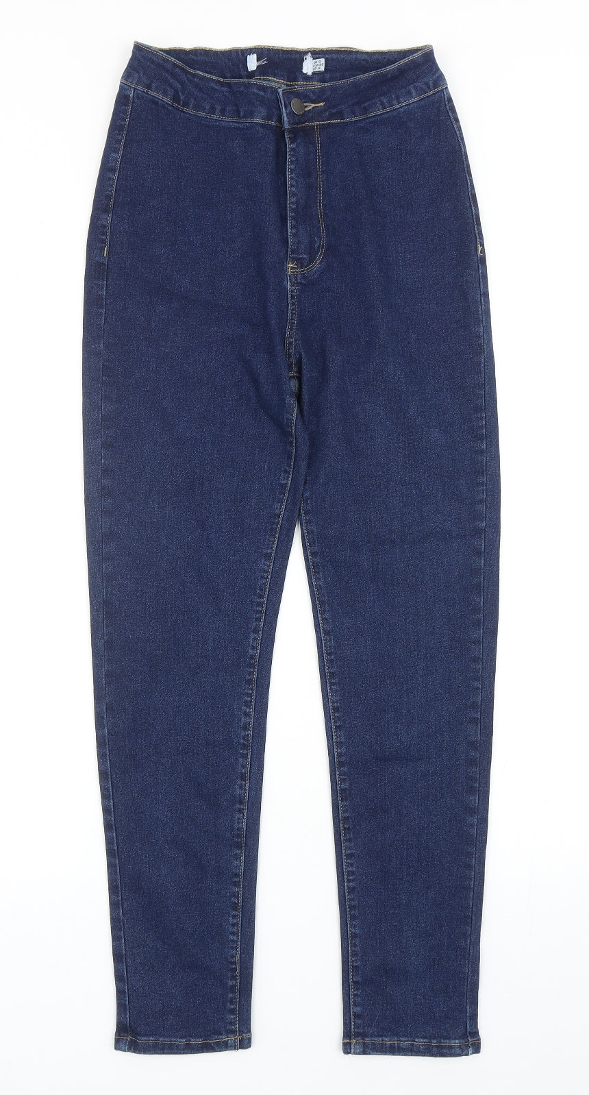 Womens UK Size 8 Preworn Regular Fit Skinny Blue Jeans