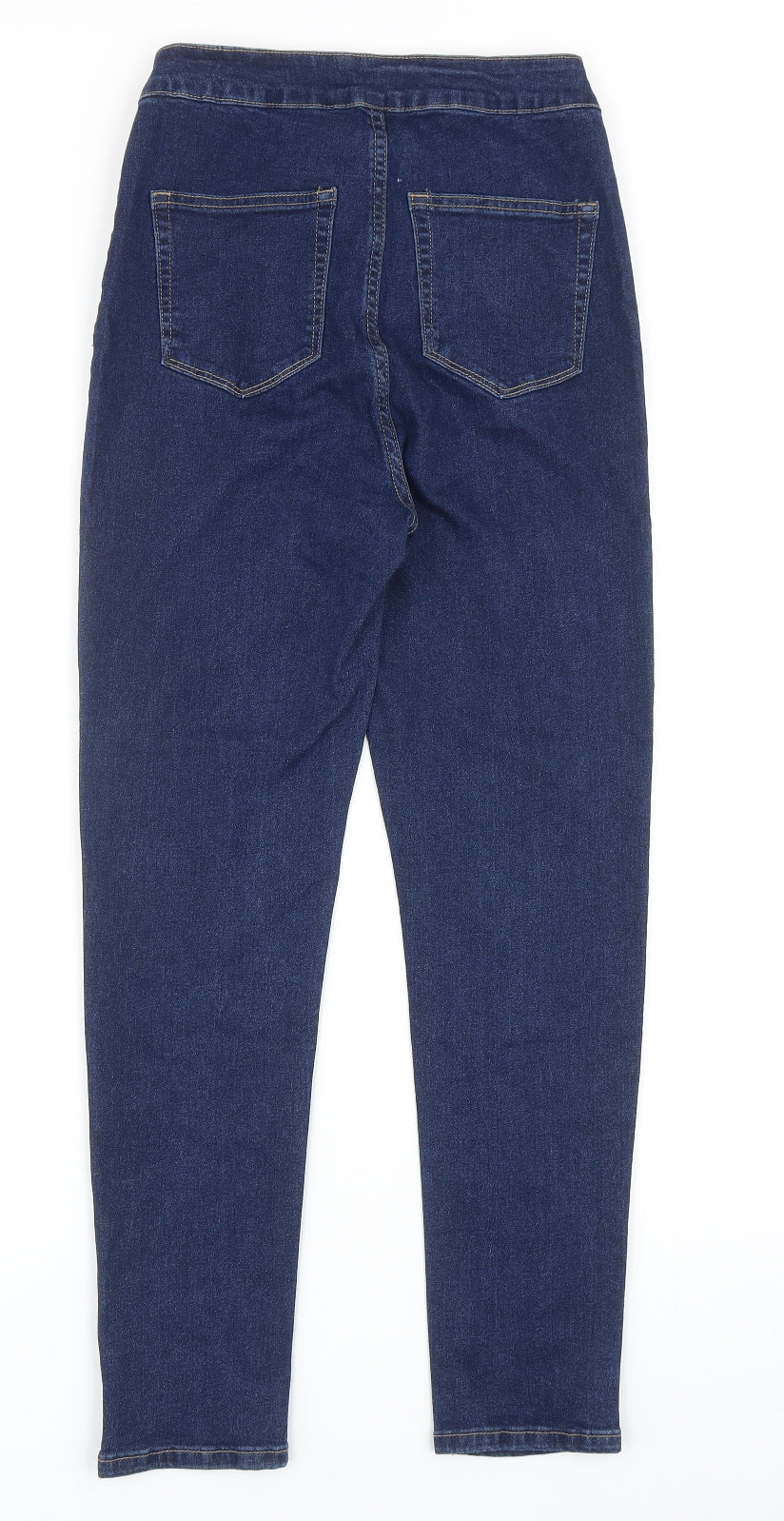 Womens UK Size 8 Preworn Regular Fit Skinny Blue Jeans