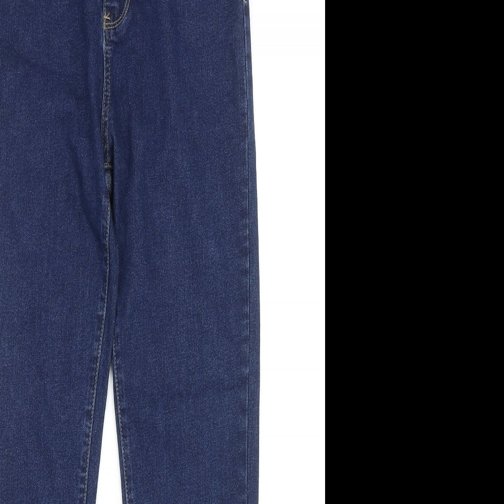 Womens UK Size 8 Preworn Regular Fit Skinny Blue Jeans