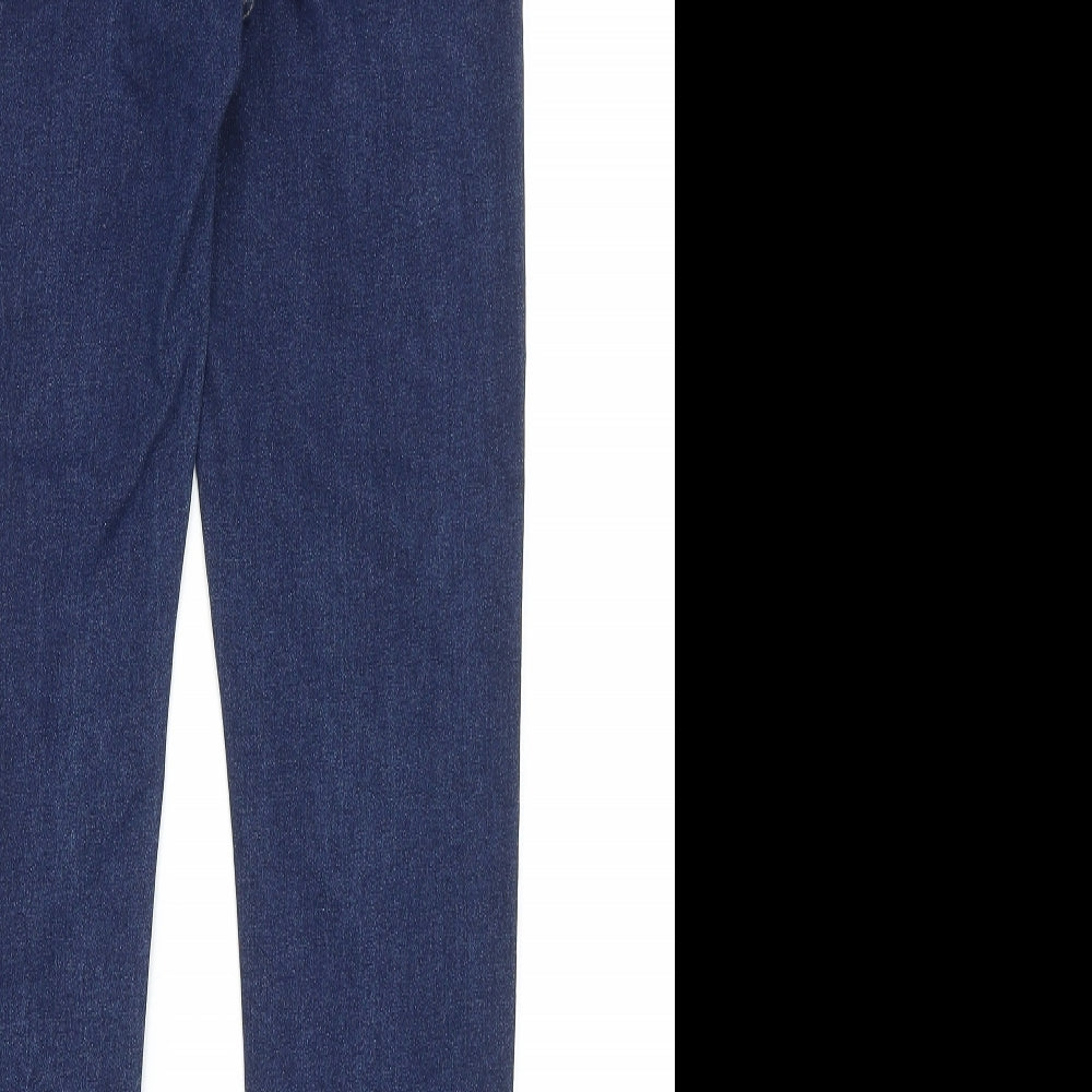 Womens UK Size 8 Preworn Regular Fit Skinny Blue Jeans