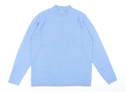 Womens UK Size M EWM Blue Pullover Jumper