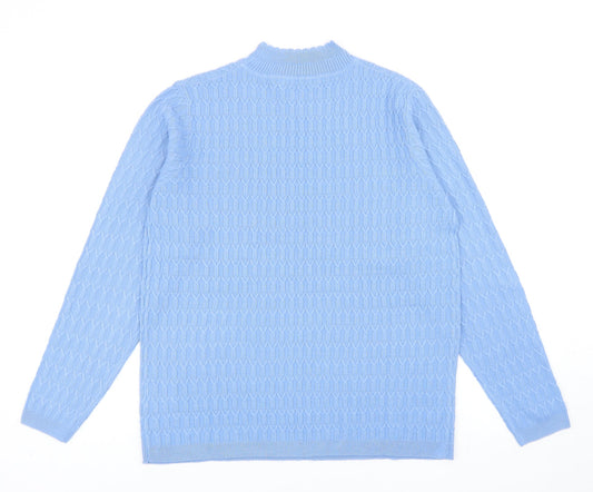 Womens UK Size M EWM Blue Pullover Jumper