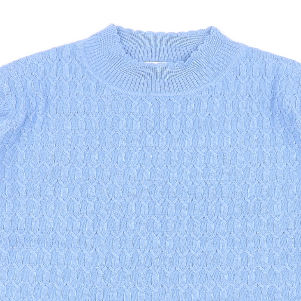 Womens UK Size M EWM Blue Pullover Jumper