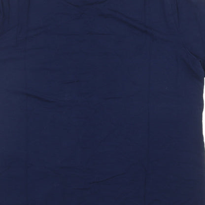Womens UK Size M Just Elegance Blue Basic T-Shirt
